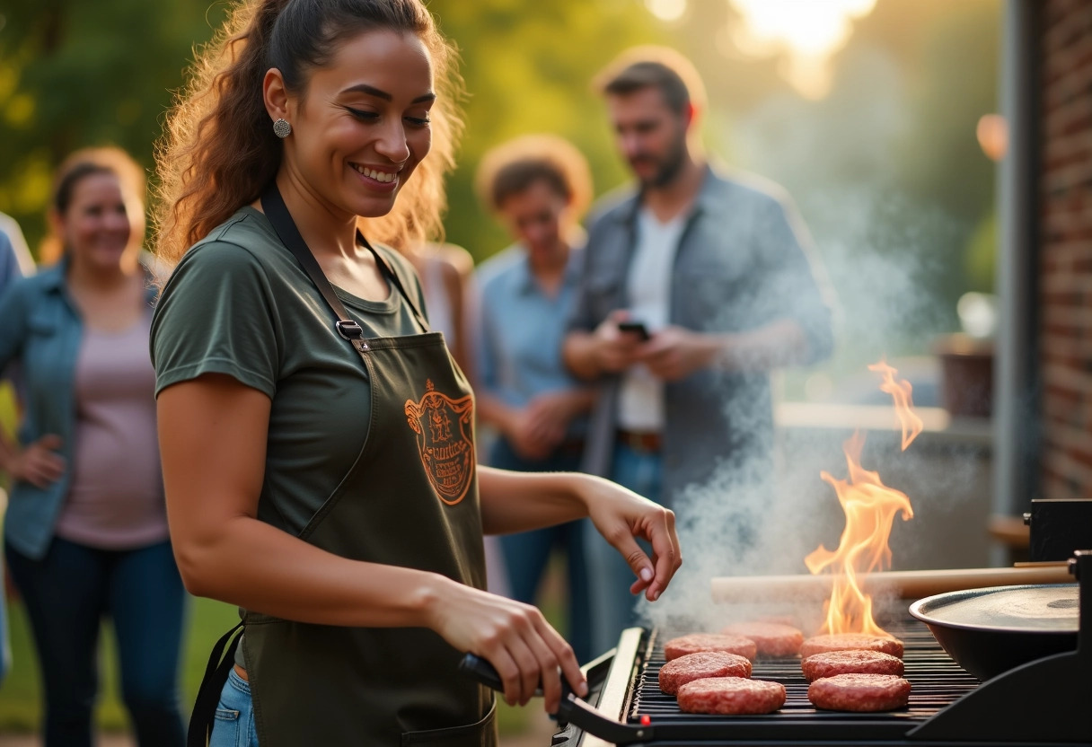 tablier personnalisé barbecue